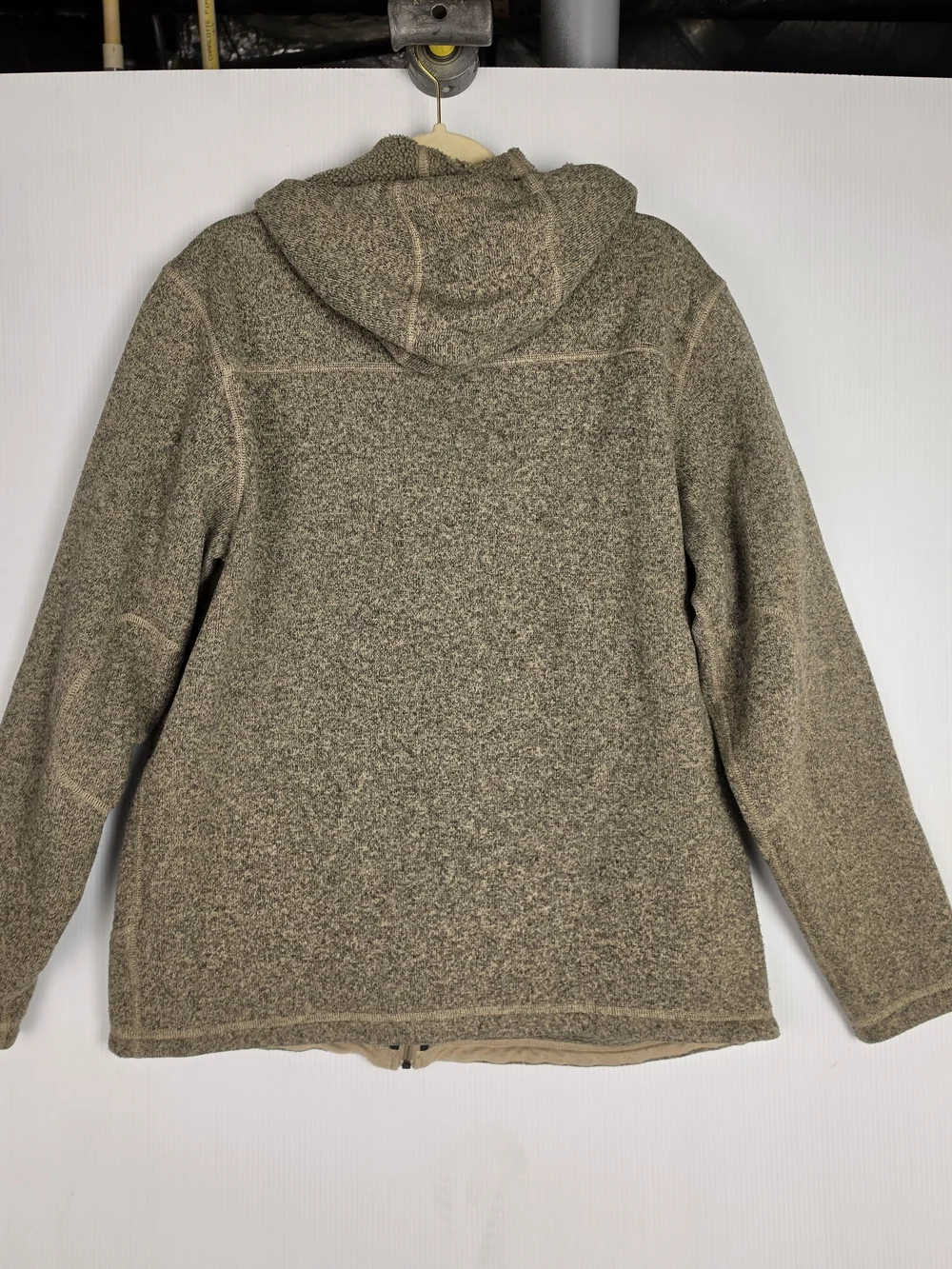 The North Face Tan Heathered Full-Zip Hoodie Jacket